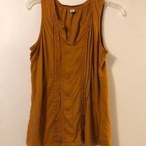 Mustard Old Navy tank top